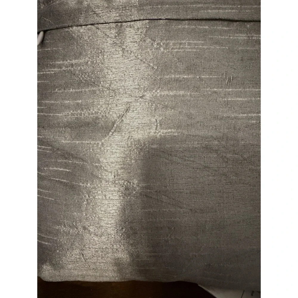 Hudson 43 12x12 Silver Mermaid Sequin Faux Silk Throw Pillow NWT Decor